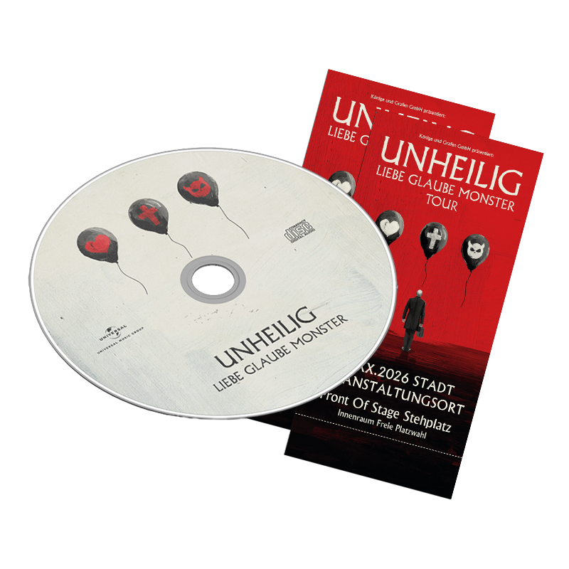 Liebe Glaube Monster CD + 2 Tickets Bundle
